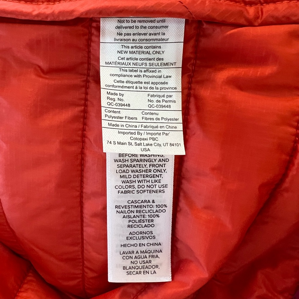 Cotopaxi NWT Women's Capa Insulated Jacket in Canyon/Raspberry, size S - Picture 12 of 15
